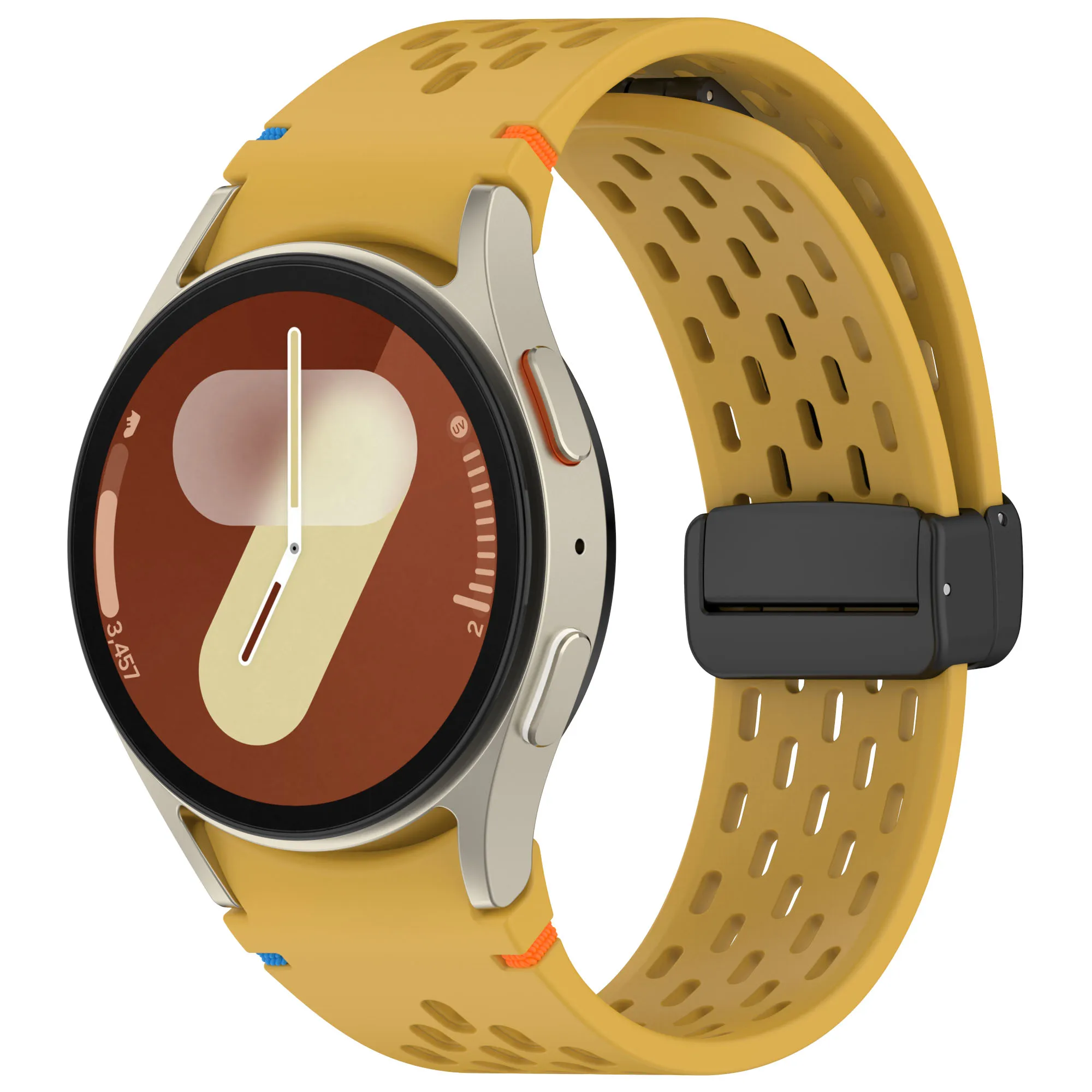 20 mm Magnetarmband für Samsung Galaxy Watch 4 5 Pro 6 7 7LTE 44 mm 40 mm Watch4/6 Classic Silikonband Keine Lücken Armband Correas – Detail 10