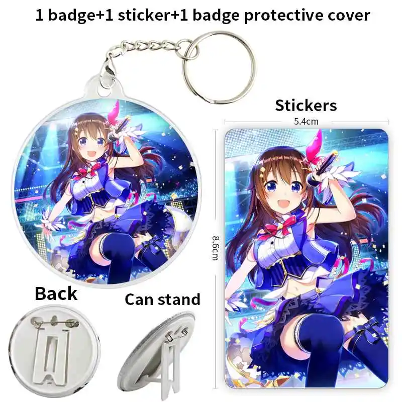 Tokino Sora YouTuber Badge Brooch anchor Peripherals Pin Pupil Peripheral School bagCute Clothes Loverinsignias personalizables