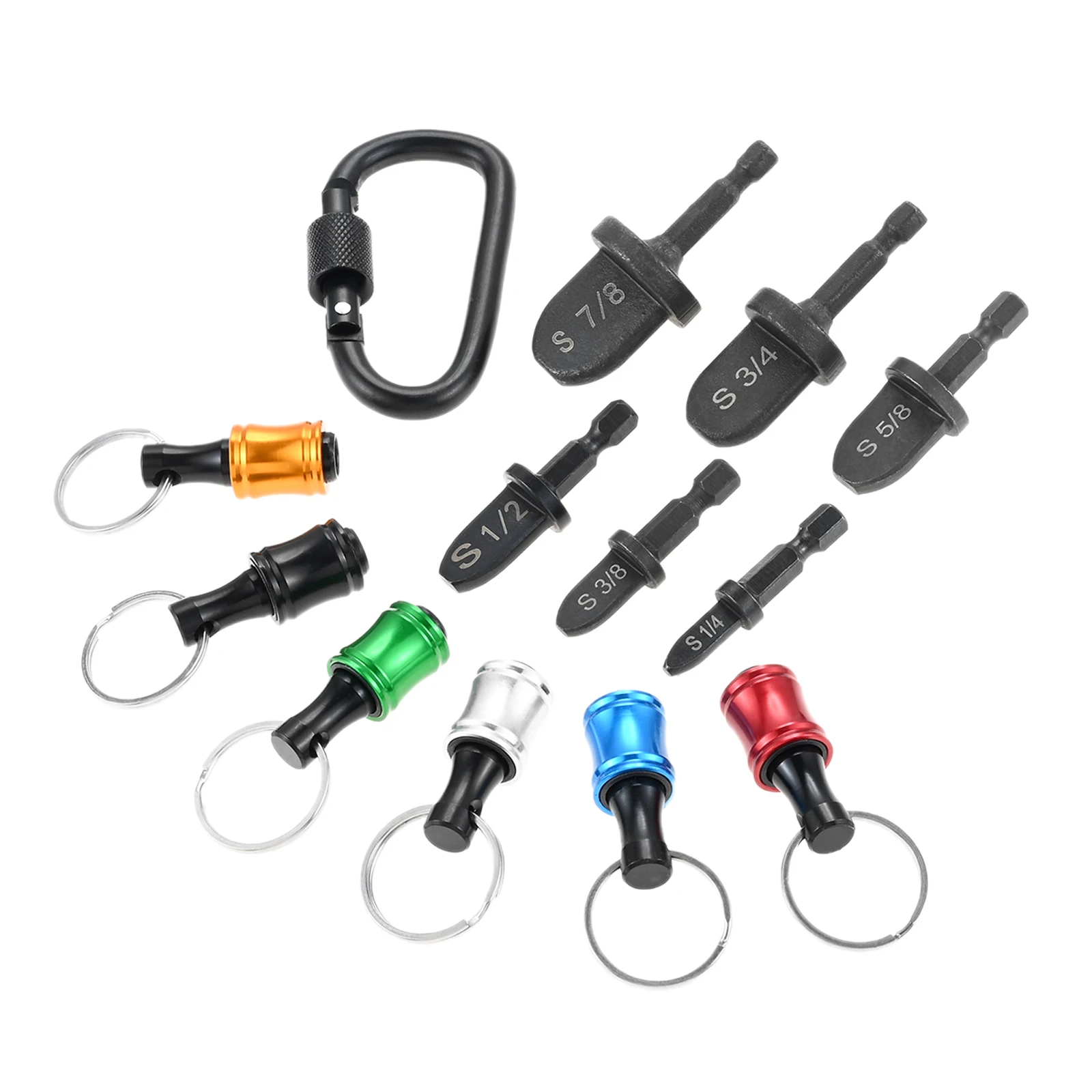 Air Conditioner Flaring เครื่องมือเจาะเจาะท่อทองแดง Expender พร้อมพวงกุญแจ Carabiner HVAC Swaging เครื่องมือ 1/4 3/8 1/2 5/8 3/4 7/8