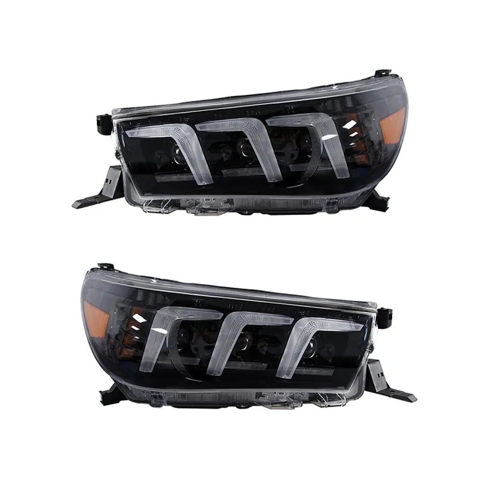 

Автомобильная фара, противотуманный Дальний свет, динамический поворотный сигнал в сборе, DRL для Toyota Hilux Revo 2015-2020, модная фотолампа