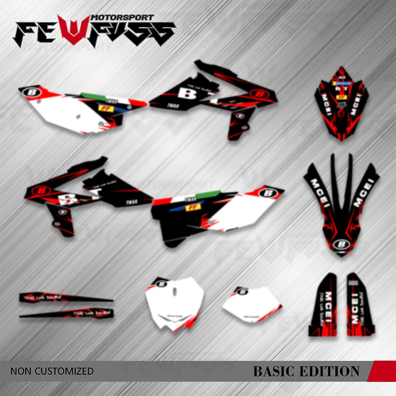 

Fewfuss Motorcycle Graphics Backgrund Decal Stickers Kits for Beta RR 2013 2014 2015 2016 2017 Number Name Custom
