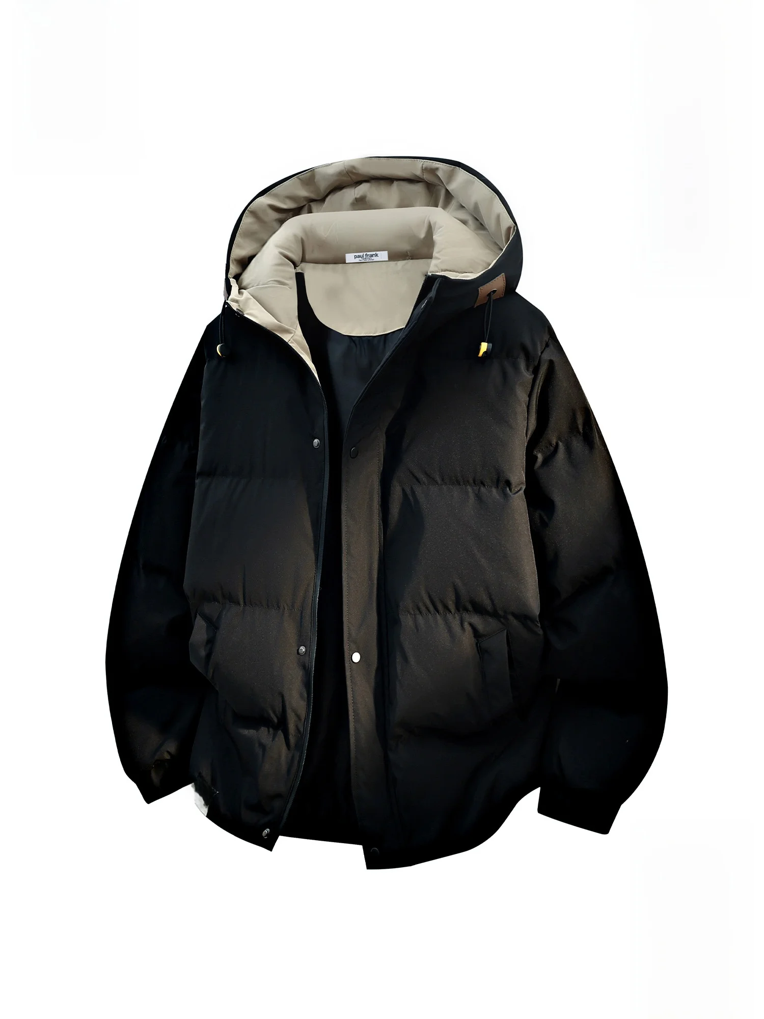 

Мужская утепленная хлопковая куртка Paul Frank с капюшоном, теплая повседневная зимняя куртка из полиэстера с длинными рукавами для молодежи