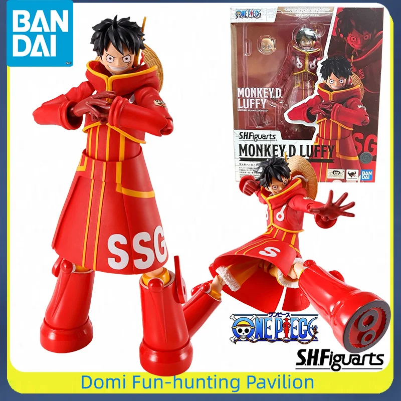 

Bandai Original SHF ONE PIECE Anime Figure MONKEY.D.LUFFY -FUTURE ISLAND EGGHEAD- Joint Movable Model Finished Action Toys Gift