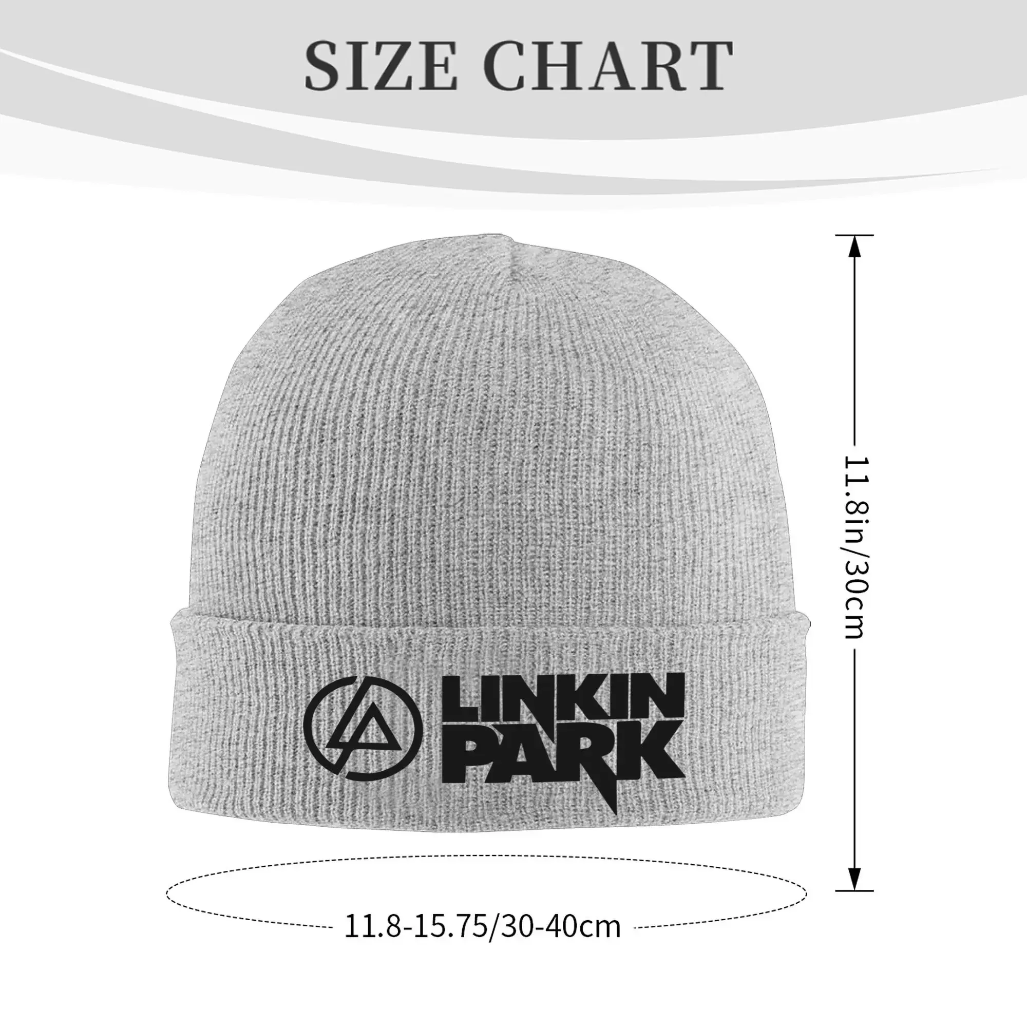 Linkinparks Logo Knit Hat Beanie Winter Hats Warm Unisex  Fashion Rock Music Cap for Men Women Gift