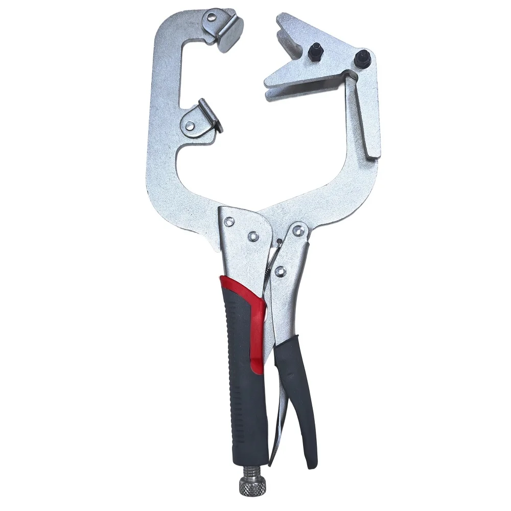 

14" Multi-Grip Welding Locking Pliers Adjustable Carbon Steel Clamp (3"/4"/5") for Round & Square Pipes