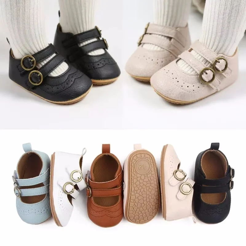 New Baby Girl Shoes Fashion Flower Flats Non-slip Newborn Toddler First Walkers Formal Sandals