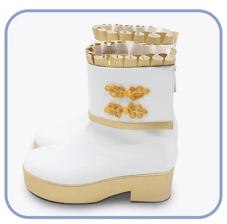 ゲームプリティーダービー 5th イベントコスプレ靴 Pu レザー靴ハロウィンカーニバルブーツコスプレ小道具カスタムメイド