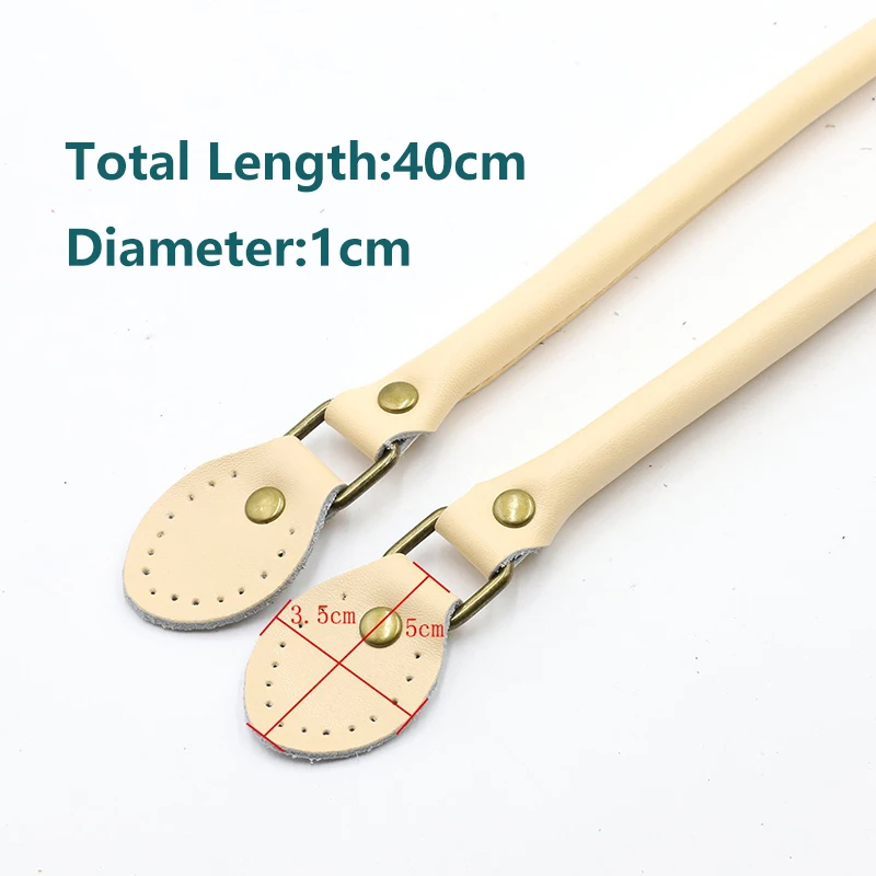 2 pezzi 40 cm tracolla per borsa in vera pelle manico fai da te accessorio kit per cucire a mano per la realizzazione di borse