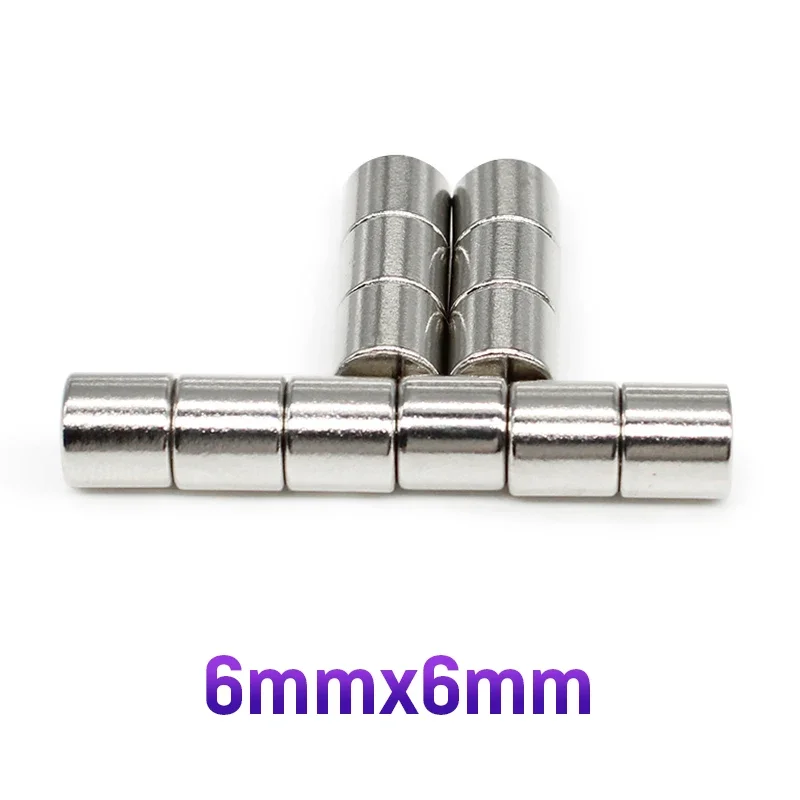 20/50/100/150/200/300PCS 6x6 mm Round Strong Powerful Magnetic Magnet N35 Permanent Neodymium Magnet Disc 6x6mm 6*6 mm