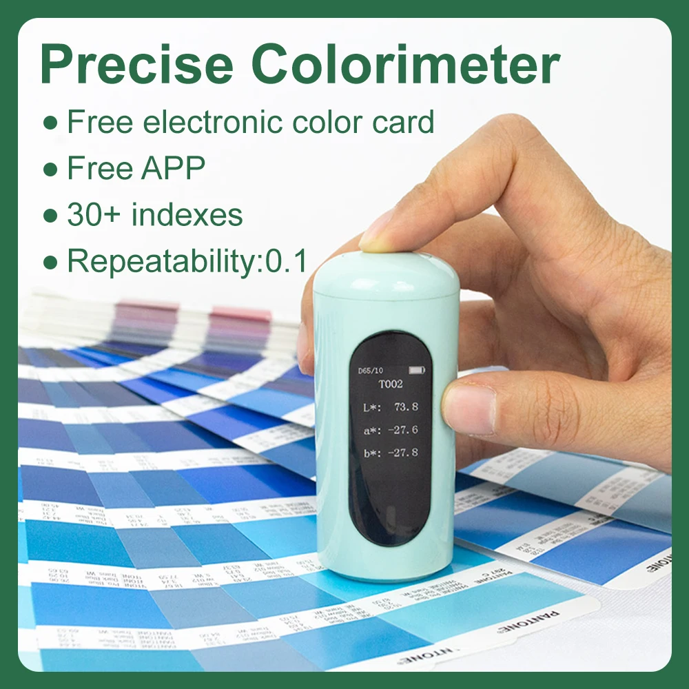 Mobile APP Colorimeter,Portable Color Analyzer,More than 30 Indexes,Like RGB,Lab,For Color Matching,Measuring Color Difference