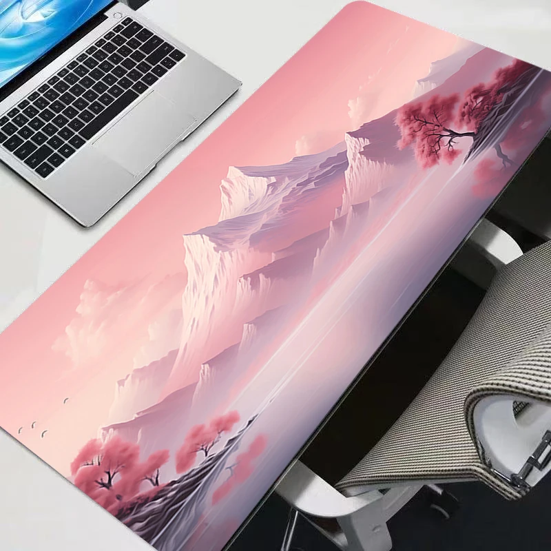 

Mouse Pad Professional eSports Game Players Speed Natural Landscape Lock Edge Rubber XXL Extended Desk Mat Mousepad Keyboard Mat