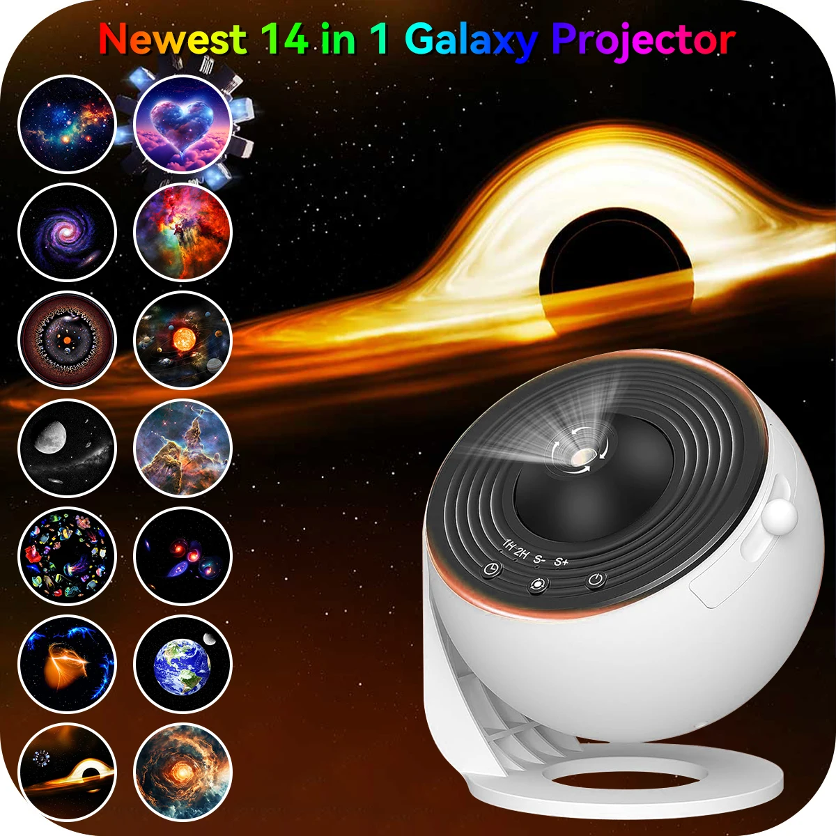 Galaxy Projector Led Night Light Nebula Projector Planetarium Night Lamp For Adults Children Gift Playroom Home Ceiling JJ2266