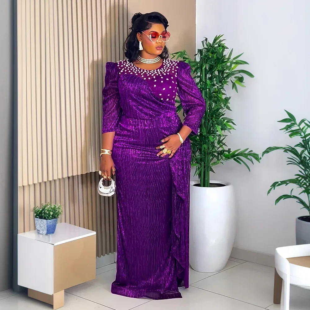 

Elegant African Dresses for Women 2026 New Africa Clothing Plus Size Turkey Wedding Party Long Dress Dashiki Ankara Outfits Robe