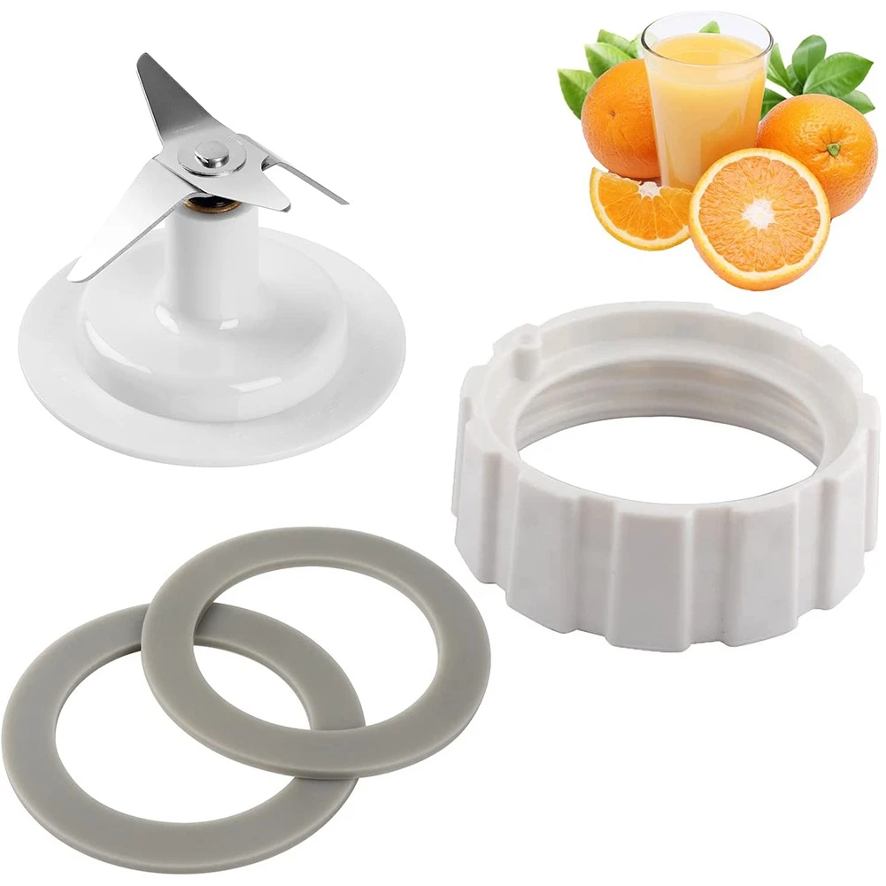 Blade Replacement Parts with Jar Base Cap and O-Ring Seal Gasket Accessories Kit for Blender Parts