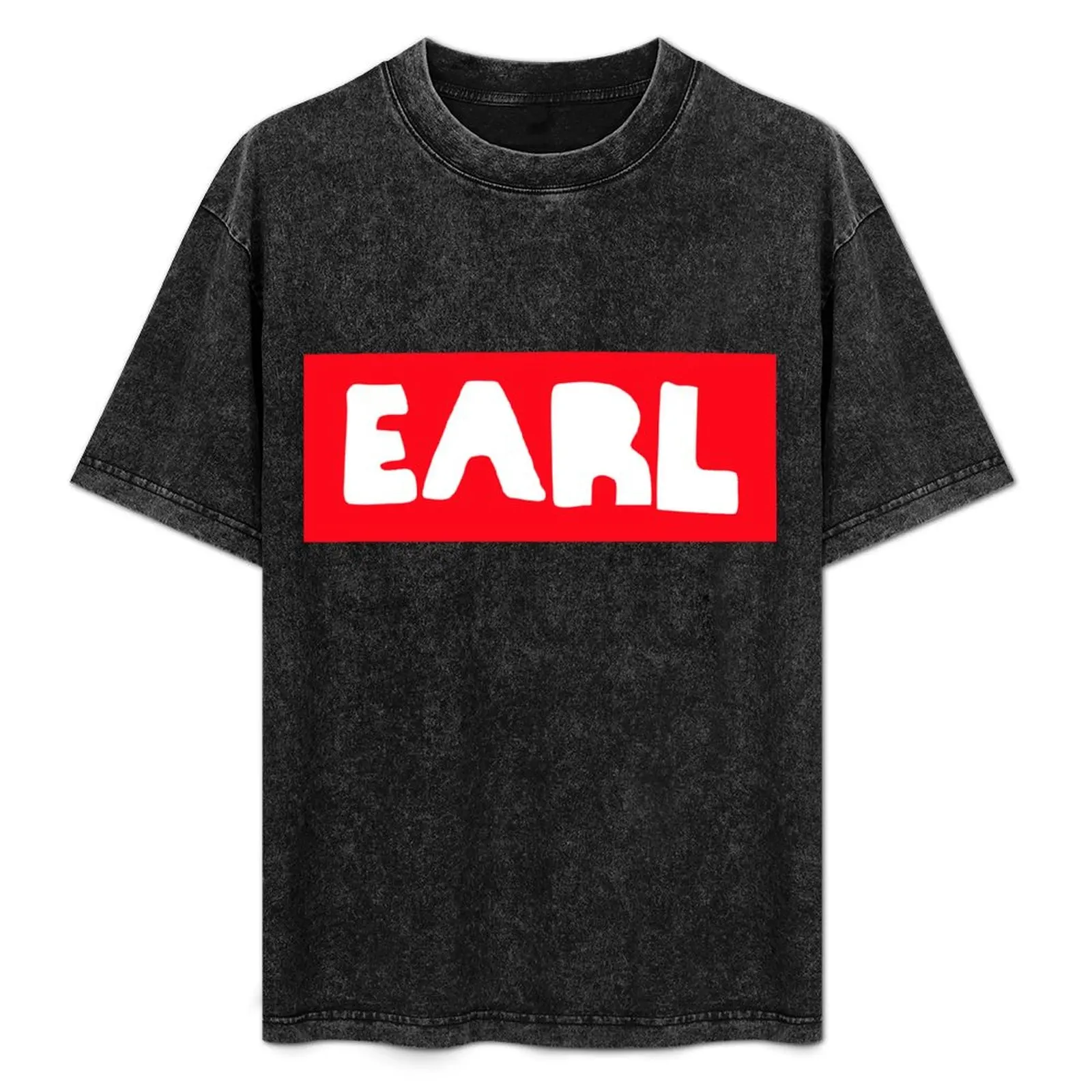 

Earl Sweatshirt White on Red T-Shirt t shirts designer cotton t shirt man T-Shirt