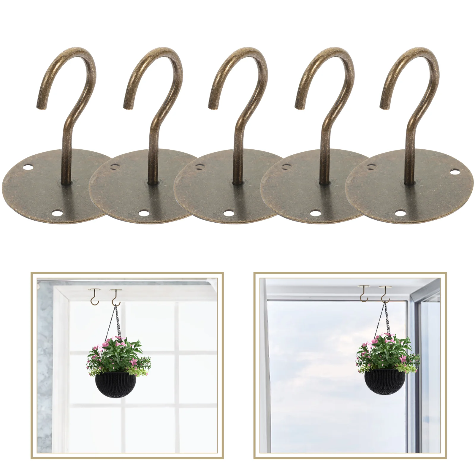 

Plant Hanger Macrame Shelf Wall Hanging Hook Plasterboard Ceiling for Home Bird Cage