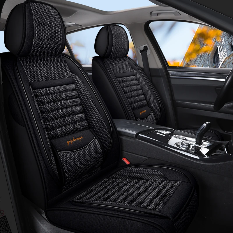 

1 фото чехлы на автомобильные сиденья для Mercedes W211 W204 W205 W203 ML W164 EQB EQC EQE BMW F11 F10 X3 E83 F25 Auto Accesorios Flax Дышащие