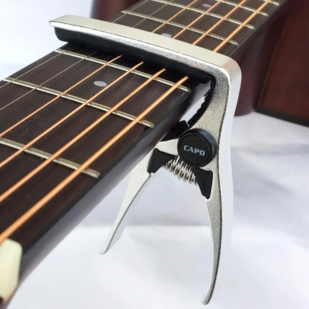Akoestische Klassieke Elektrische Gitaar Onderdelen-horquilla de afinación universal Gitaar Capo Abs + Metal, cambio rápido, Voor de llave de abrazadera