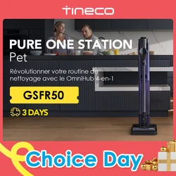 Tineco Pure ONE İstasyon Pet Akülü Elektrikli Süpürge 3L Otomatik Toz Tabanı Akıllı Çubuk Güçlü Emiş ve Hafif ZeroTangl Fırça