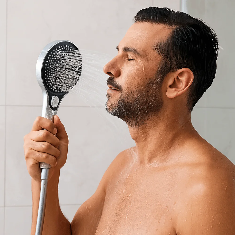 

Панельная 3-режимная насадка для душа 13 см. Технология под давлением. Три режима распыления. Большая панельная насадка для душа. Водосберегающий дизайн. Пластик.