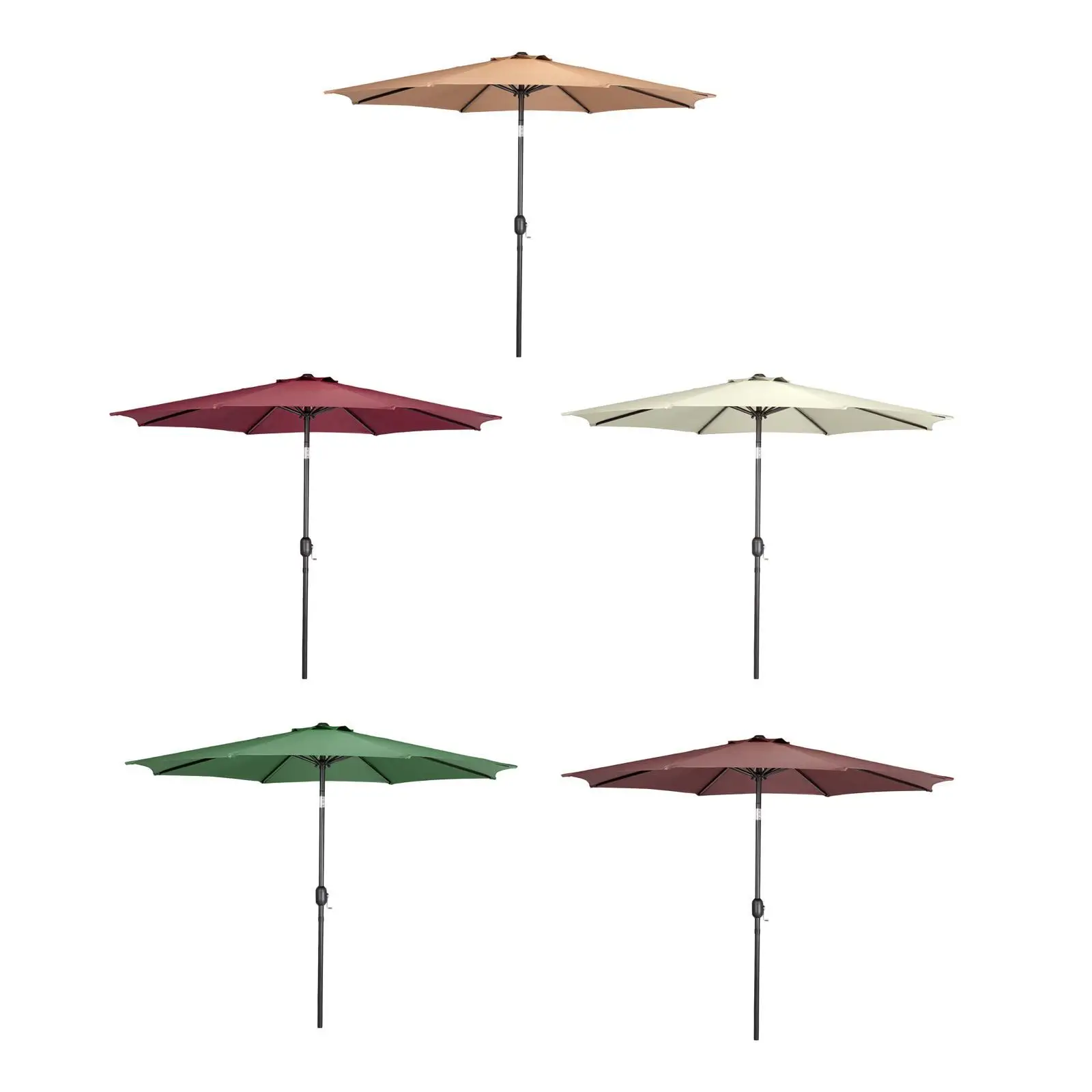 Patio Umbrella Market Umbrella Accessory Stable Professional,Waterproof Table Umbrella Yard Umbrella for Swimming Pool,Garden