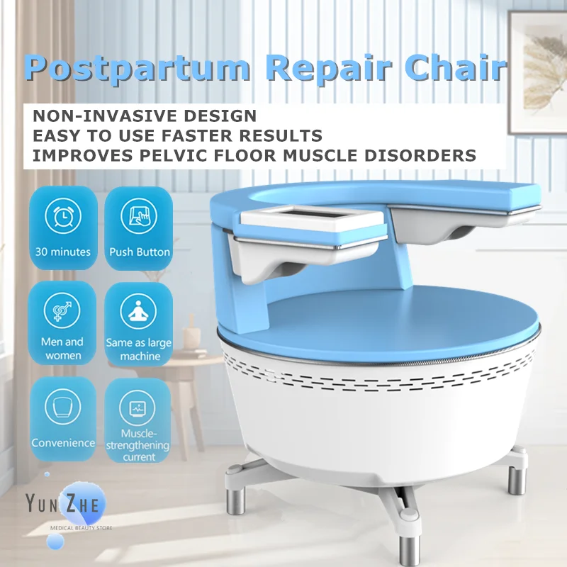 2024 Postpartum Repair Pelvic Floor Chair Non Invasive EMS Stimulator  Muscle Treat Urinary Incontinence Machine