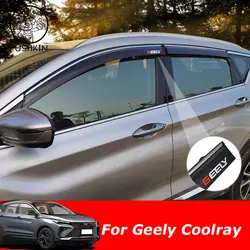 Car Side Window Deflector Window Visor Vent For Geely NEW Geely Coolray 2024 2025 Wind Shields Sun Rain Guards Awnings Shelters