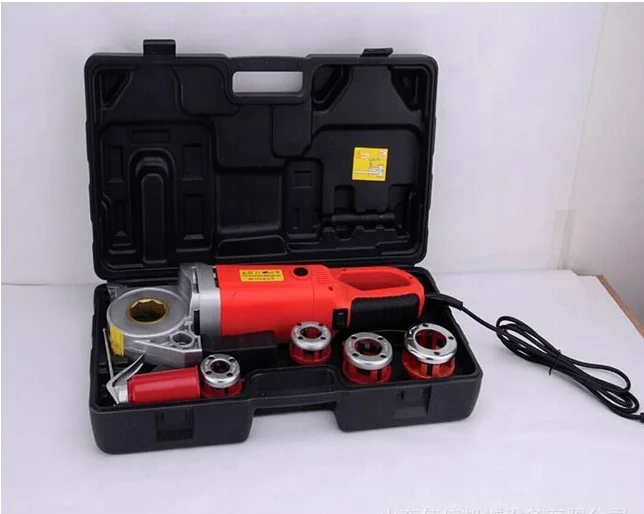 Hand Held Electric Threading Machine Fire Pipe Stranding Tool Multi Functional Site Threading Equipment