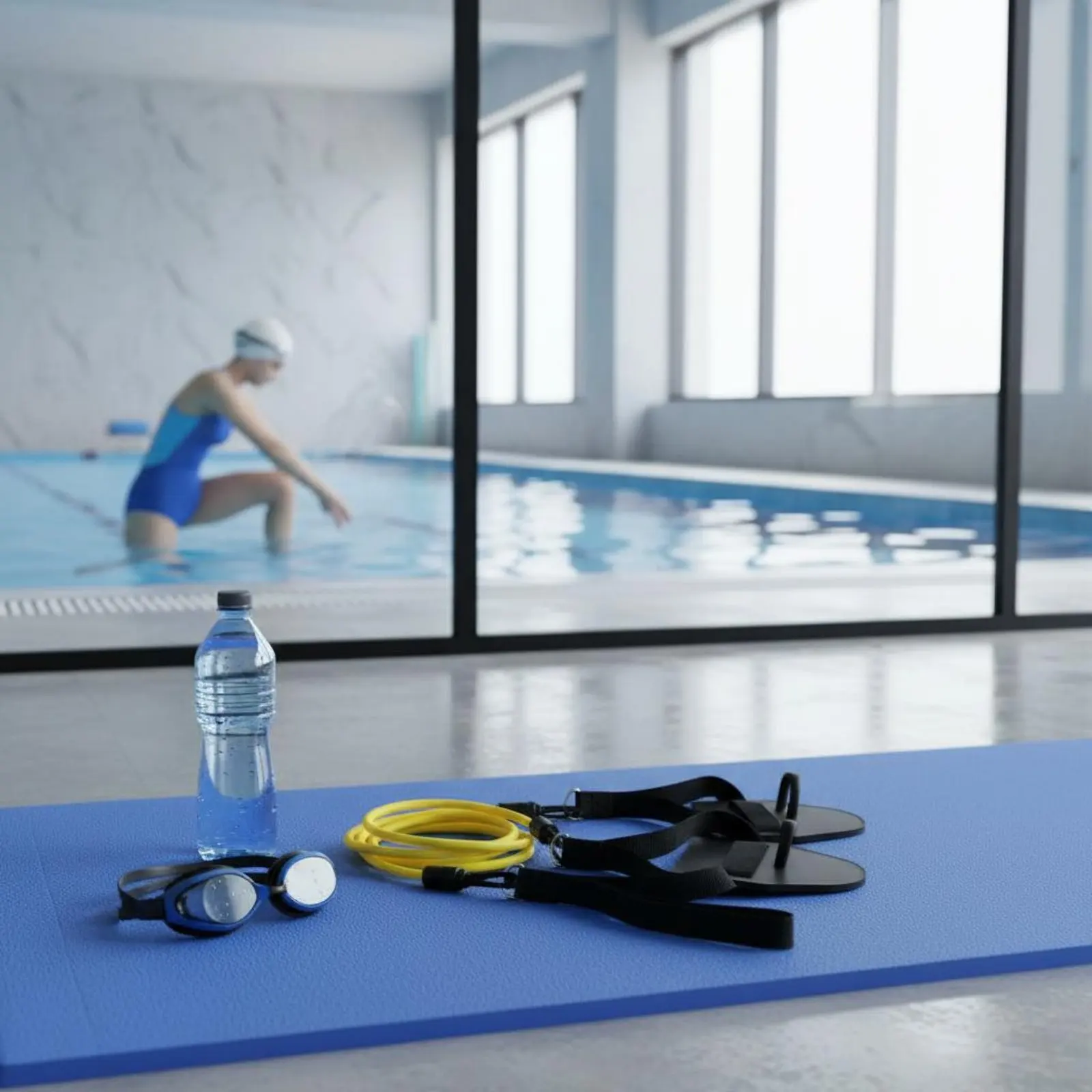 Cordon de résistance pour la natation sur terre, renforce la force, ensemble d'entraînement pour les bras, entraîneur de natation sur terre, équipement sportif portable