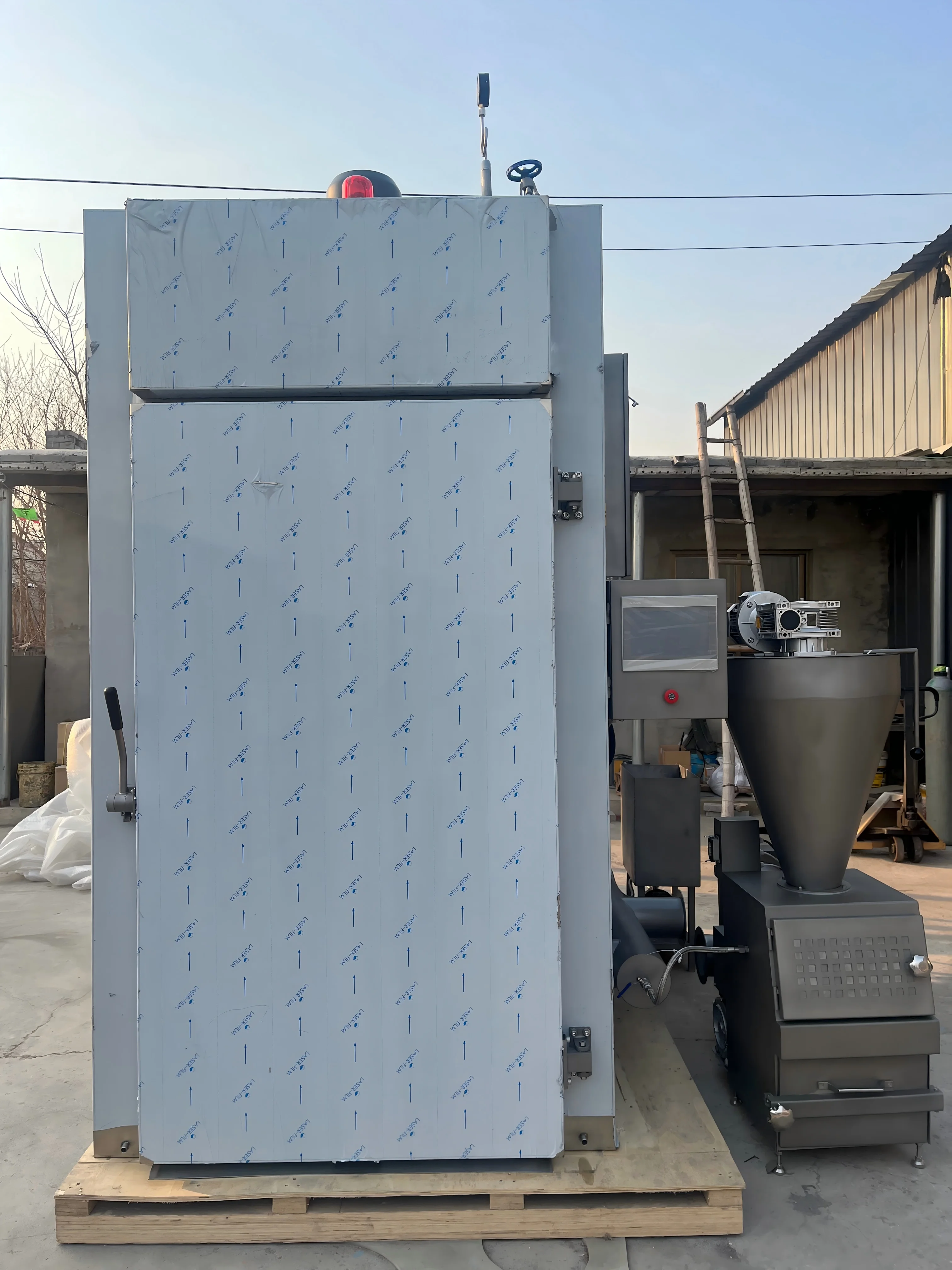 مدخن طعام تجاري كبير/لحوم كهربائية صناعية وأسماك لحم الخنزير المقدد والدجاج المدخن