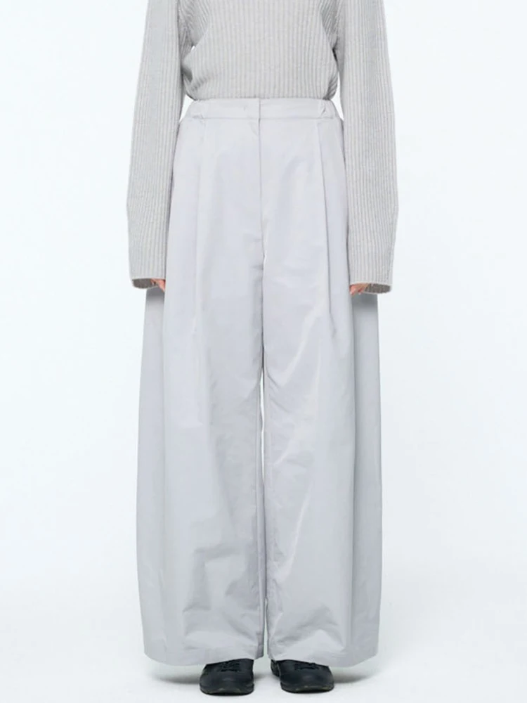 

Amomento повседневные широкие брюки женские с высокой талией плиссированные брюки-фонарики на подкладке осень-зима новый цвет Sle