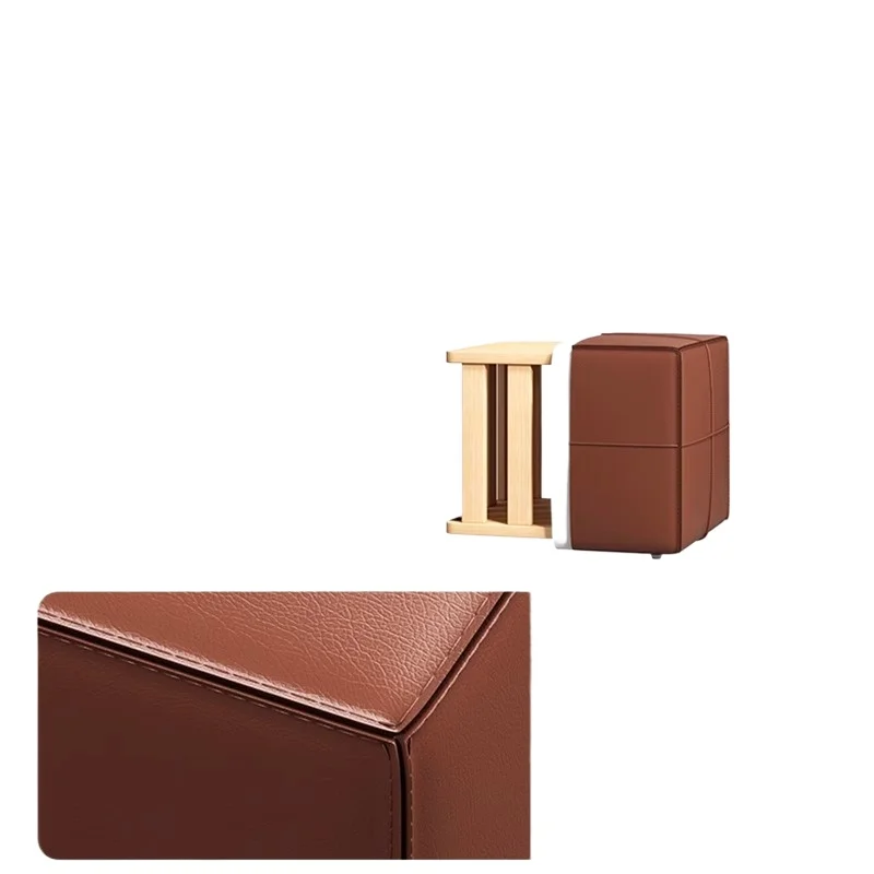Home Stool Sofa Living Room Footstool Entryway Shoe Changing Bench Luxury Multifunctional Trendy Modular Stool for Bedroom
