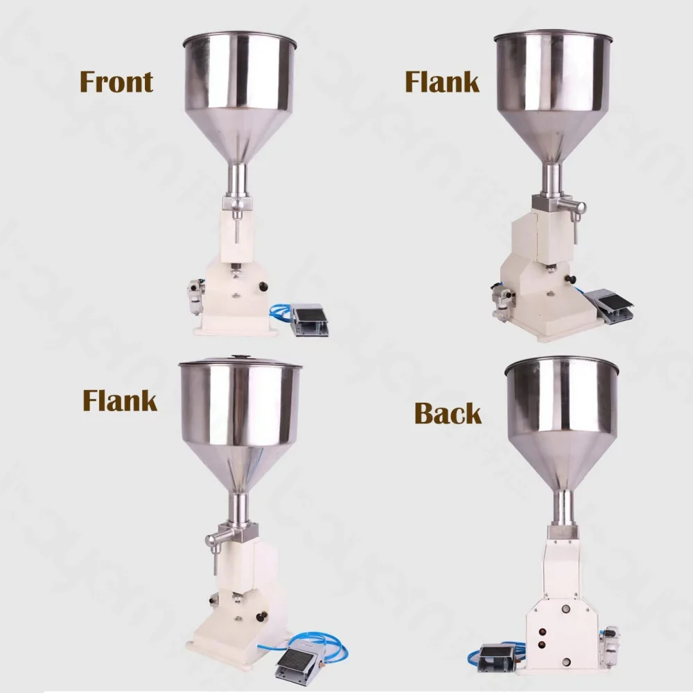 A03 Riempitrice manuale per bottiglie a pistone, profumo, acqua, crema cosmetica, olio, pasta di miele, riempitrice liquida per piccole imprese