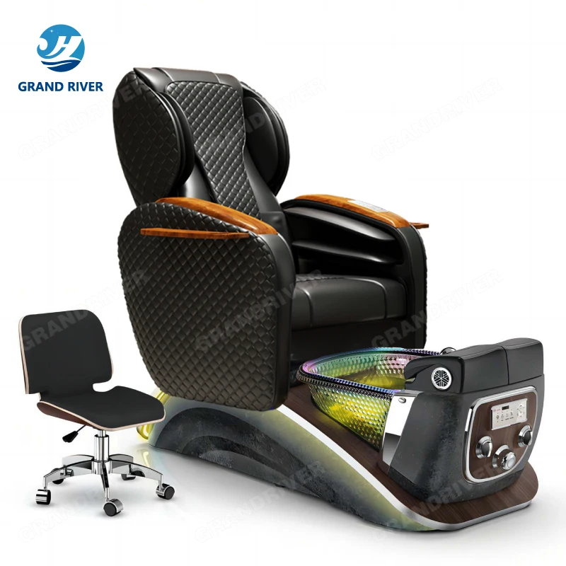 Original Design Electric Pedicure Chair Foot Spa Massage Chair With Drain Pump Nail Salon Massage Pedicure Chair Luxury