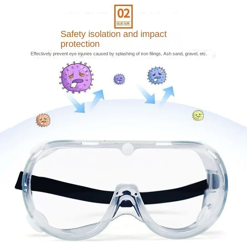 Work Safety Goggles Waterproof Protective Glasses Windproof Dust-proof Anti Fog Laboratory Work Protection Water Park Goggles