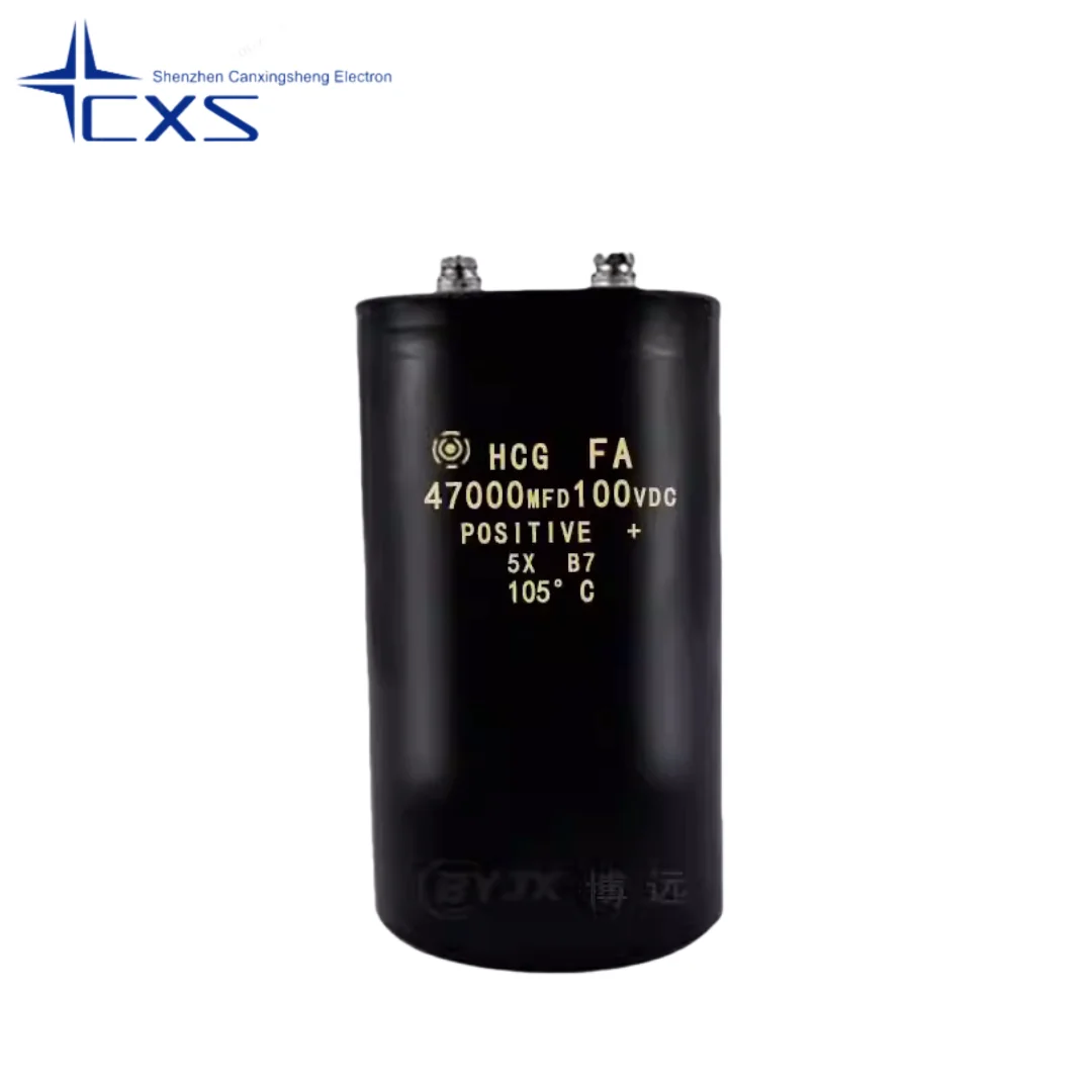 Hitachi tipo capacitor do parafuso do parafuso, tamanho 65X120, 100V47000UF, 47000MFD100V