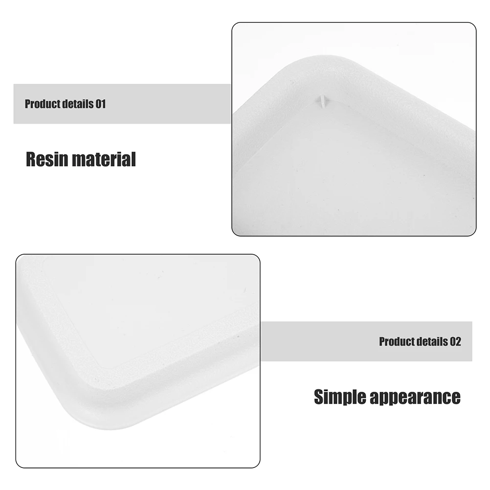 

2pcs Rectangular Water Trays For Flower Pots Anti-Slip Large Capacity Planter Drainage Saucer Indoor Outdoor Use Garden Tool
