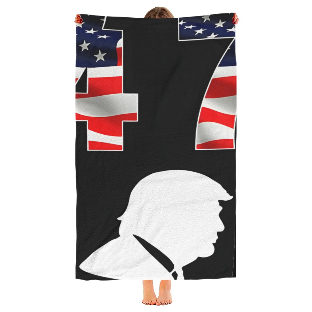 

Trump For President 2024 Beach Towel Poncho Bathing Towels Cover-ups Quick Dry Sand Free Yoga Spa Gym Pool