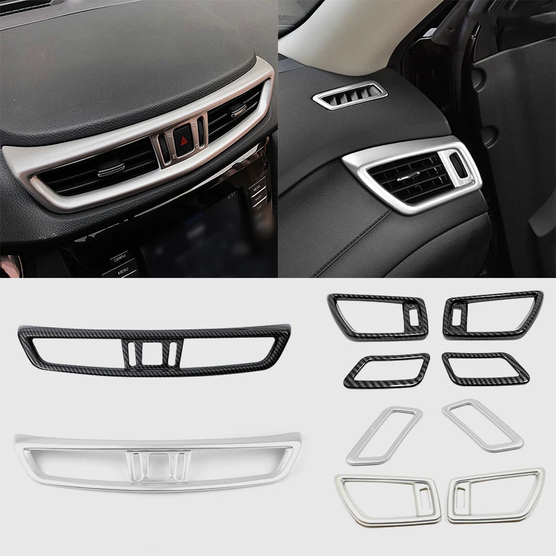 For Nissan Qashqai J11 2014-2018 ABS Matte Both sides Left Right Center Middle Air AC Outlet Vent Cover Trim car Accessories