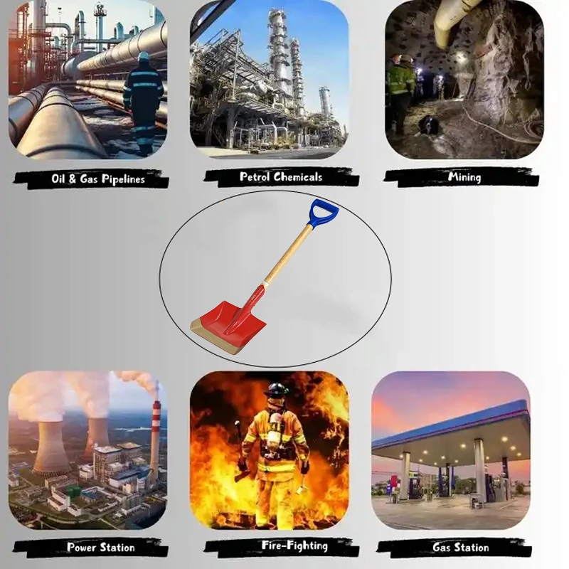 Высококачественная промышленная непромокаемая алюминиевая бронза, бериллиевая медная квадратная лопата, взрывозащищенная лопата для снега