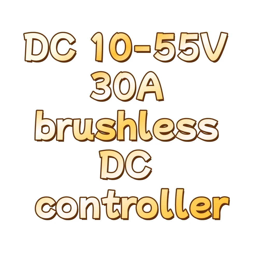 

Светодиодный дисплей Трехфазный бесщеточный регулятор скорости двигателя постоянного тока 10-55 В 30 А 0-100% Регулировка скорости с двунаправленным управлением
