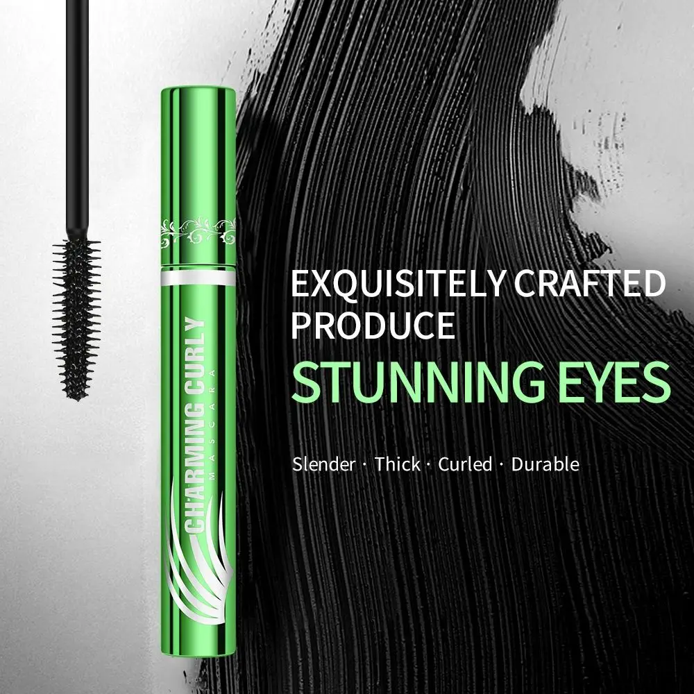 Waterproof Black Mascara Lengthening Long Lasting Mascara Cream Curling Thick Lash Extension Lengthens Eyelashes