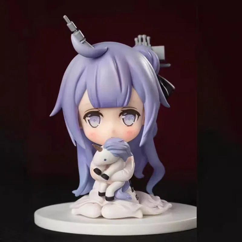 Rota azul unicórnio harman q versão duas empregada uniforme estatueta exibição anime modelo brinquedos colecionáveis e hobbies figuras de ação