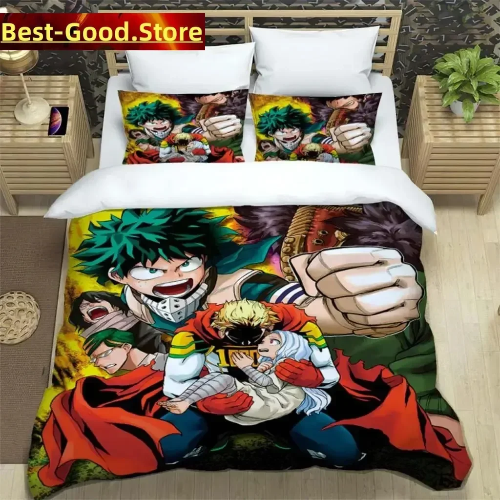 HD Anime Mein Hero Science Cartoon 3D Printed Bedding Queen Bedding Set Customized King Size Bedding Set Soft And Comfortable