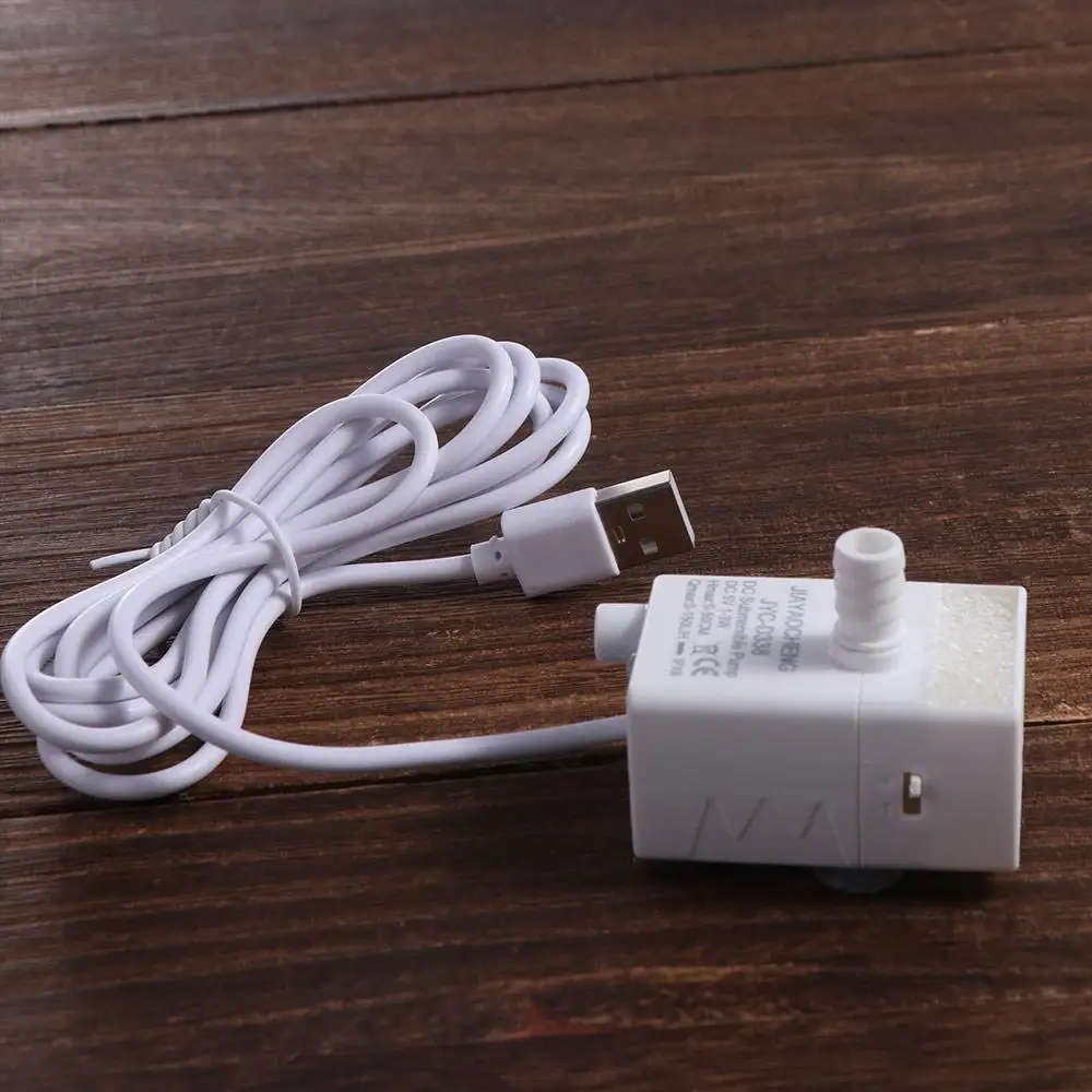 

Ultra-quiet Pet Water Dispenser Pump LED Light 3 Suction Cups Mini Submersible Pump Filter Brushless Motor