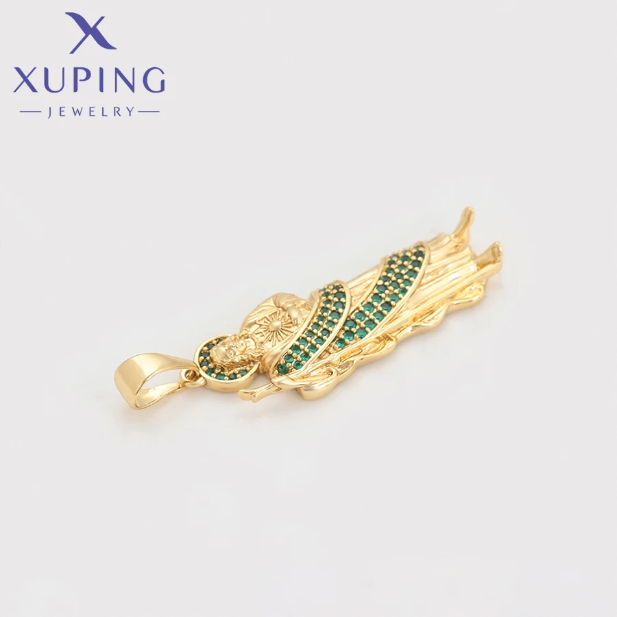 Xuping Jewelry New Trendy Religion Charms Pendant Necklaces for Women Party Gift Gold Color Plated Jewellery X000748170
