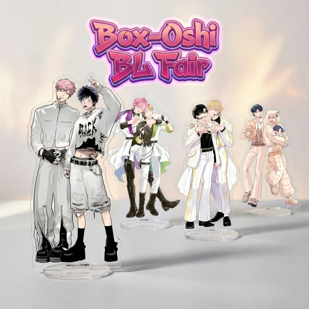 Box-Oshi BL Fair 2026 15 Types of Couple Combinations Kaito Ren 15CM Acrylic Stand Keychain Anime Character Desk Decor Fans Gift