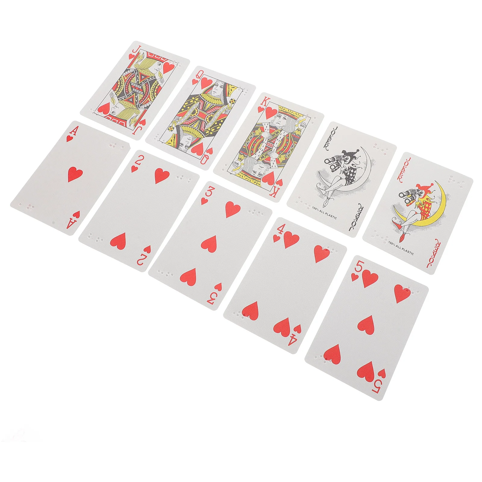 

Braille Playing Cards 9 Game Large-print for Travel Fun Oversized Poker Water Proof