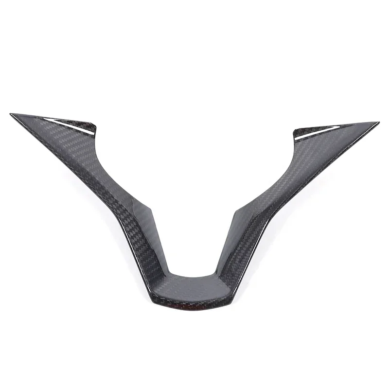 For Cadillac Escalade 2021 Real Carbon Fiber Car Steering Wheel Base Decorative Cover Interior Accessories