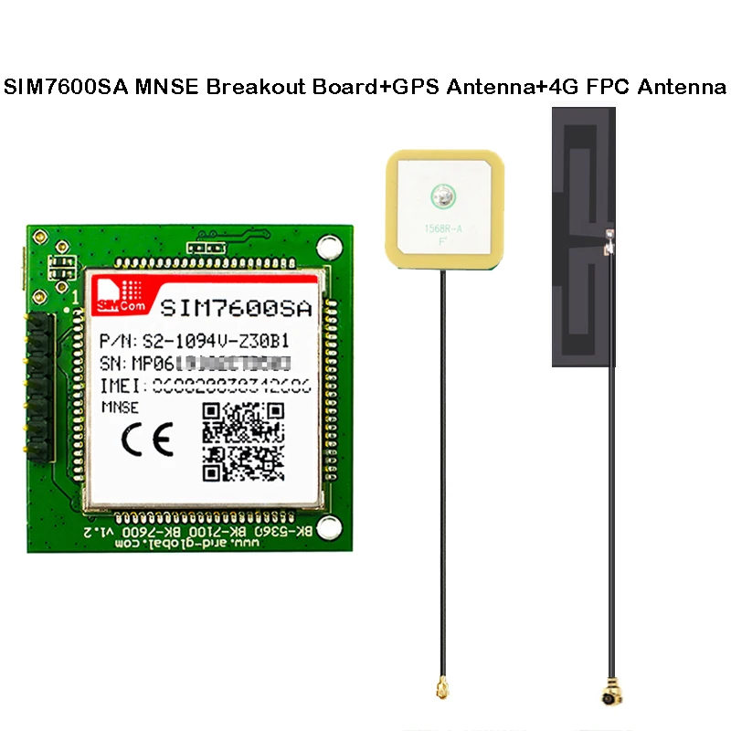 SIMCOM SIM7600SA MNSE LTE Cat1 module breakout baord B1/B2/B3/B4/B5/B7/B8/B28/B40/B66 New Zealand Australia South America